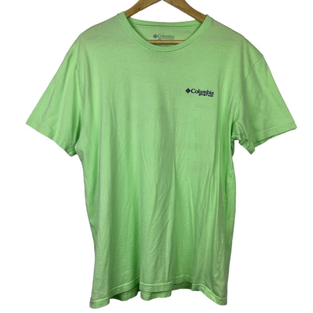 EUC Columbia PFG Fishing Key West/Vivid Blue Short Sleeve Dorado T-Shirt XL